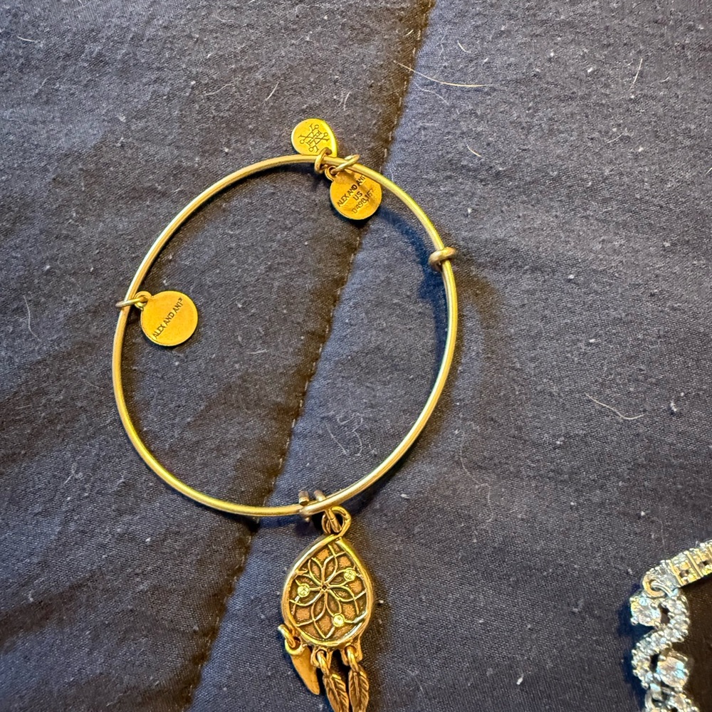 Alex and Ani Gold Dreamcatcher Bracelet